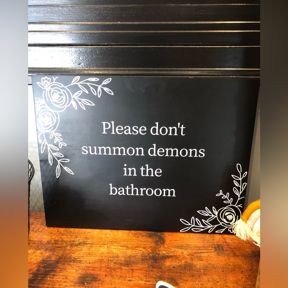 Bathroom sign